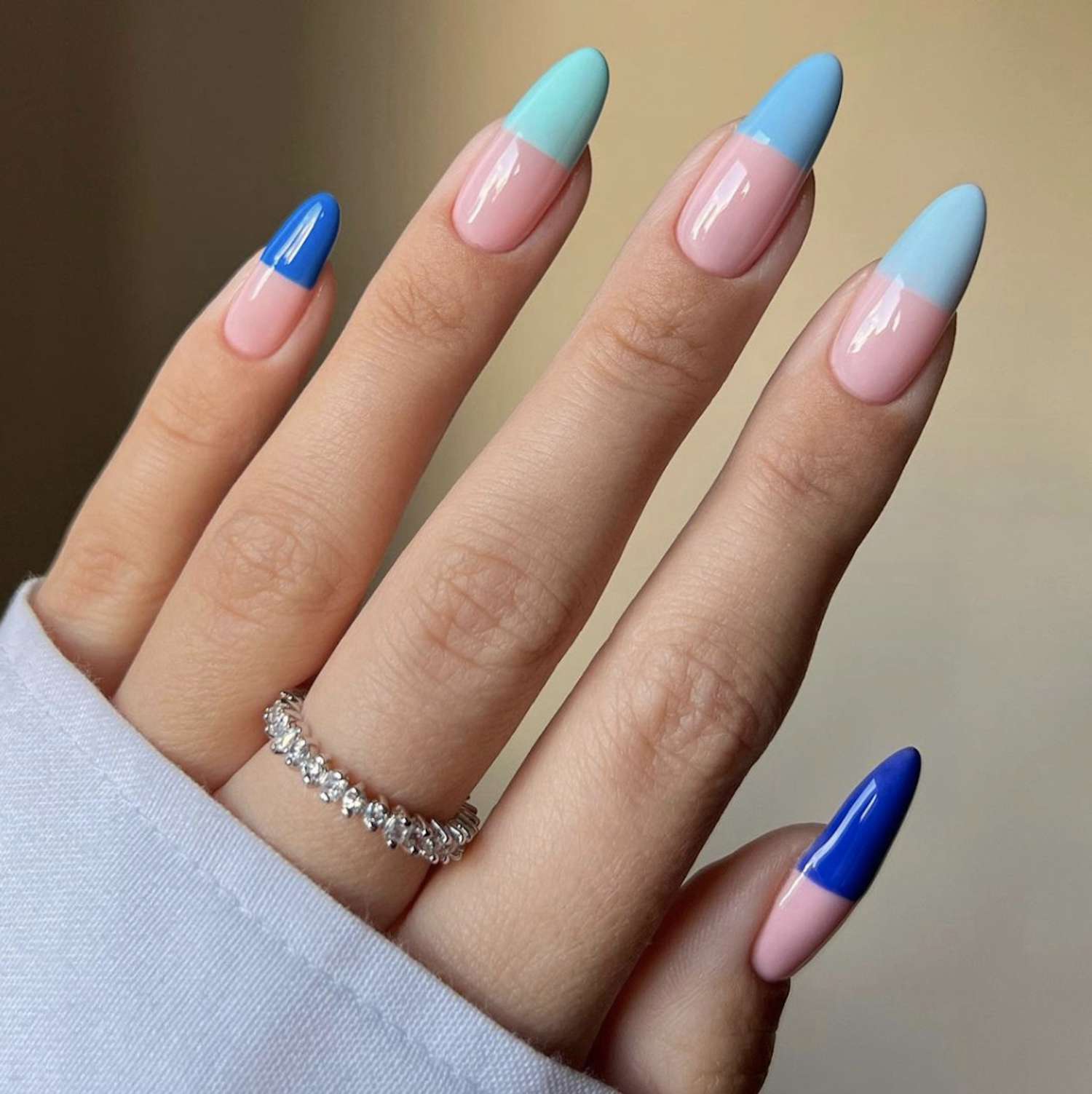 Light Blue Nails