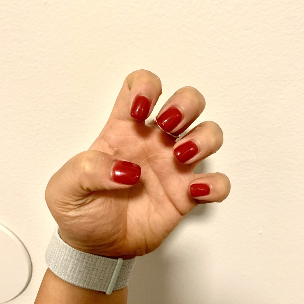 Maroon Nails