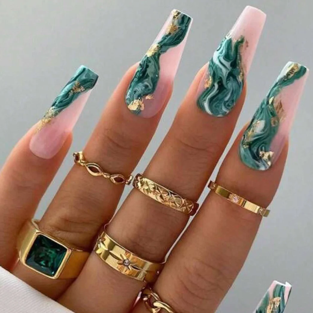 marble nails