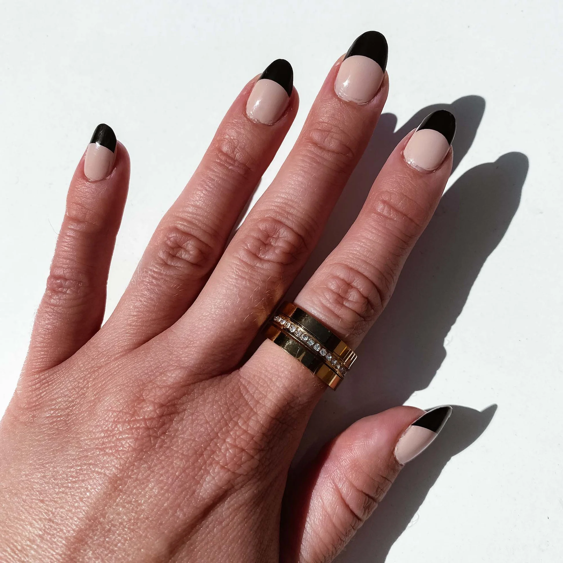 black french nails