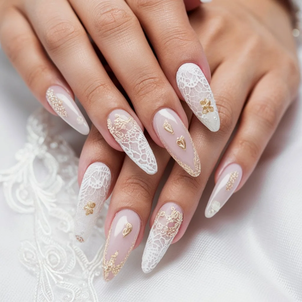 classy wedding nails