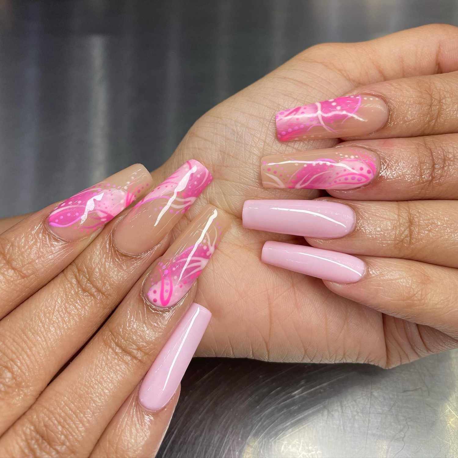 Pretty Pink Nails