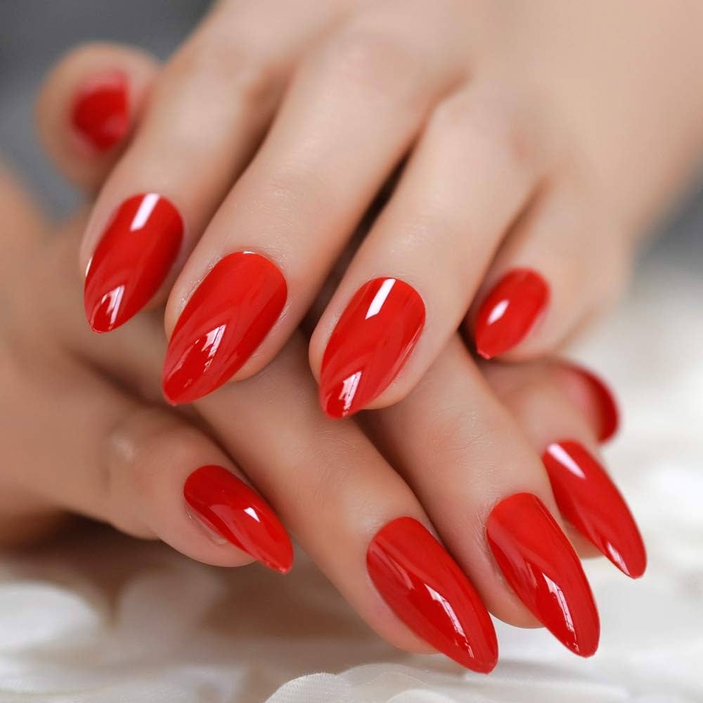 Red Press-On Nails