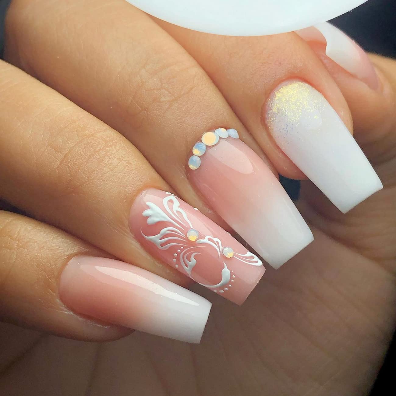 spring acrylic nails