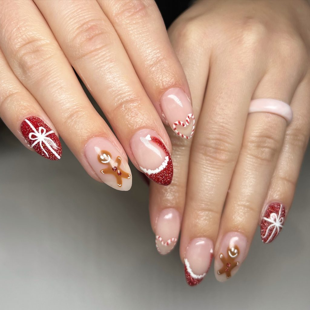 simple christmas nails