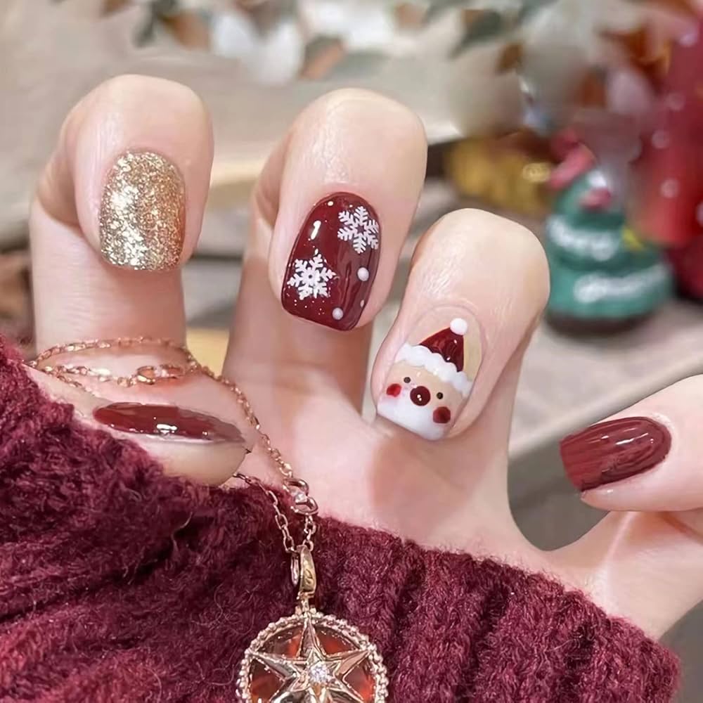 simple christmas nails