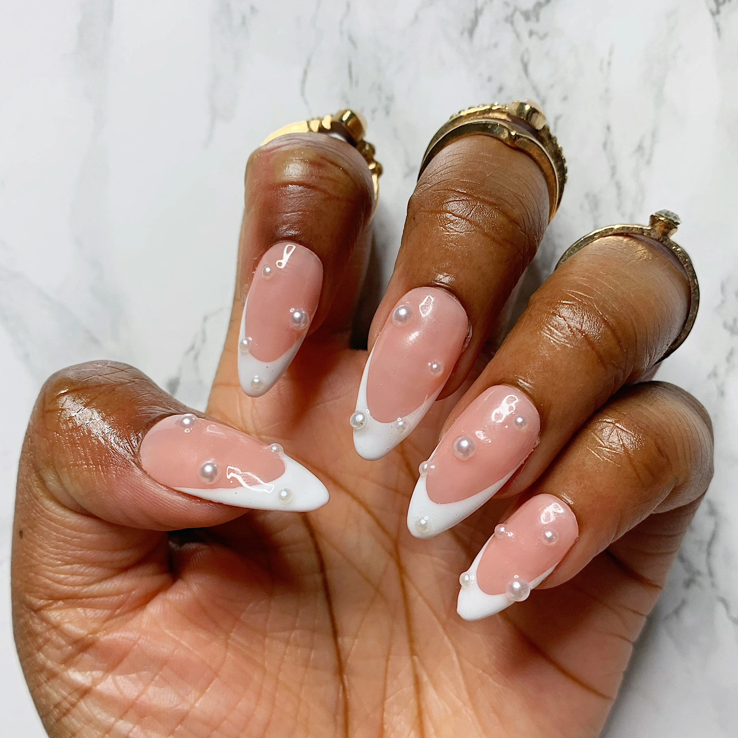 edgy almond nail designs