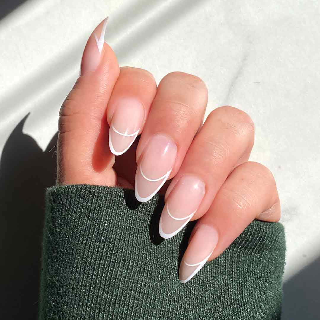 edgy almond nail designs