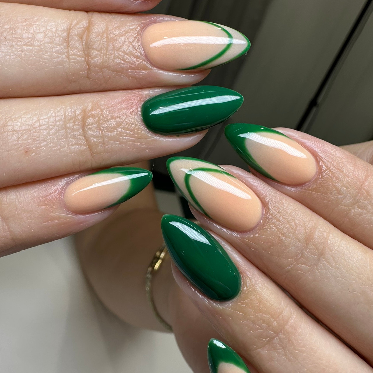 green nail polish