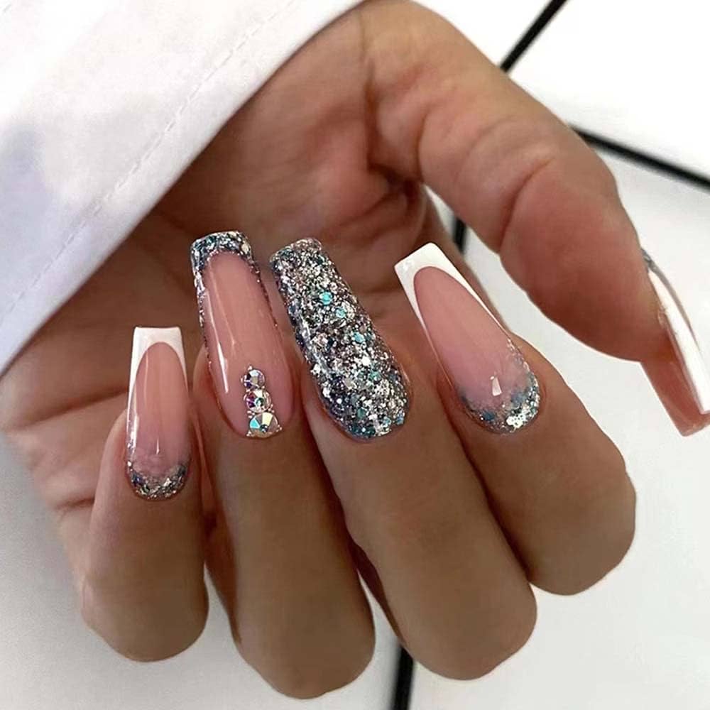 glitter rhinestones for nails