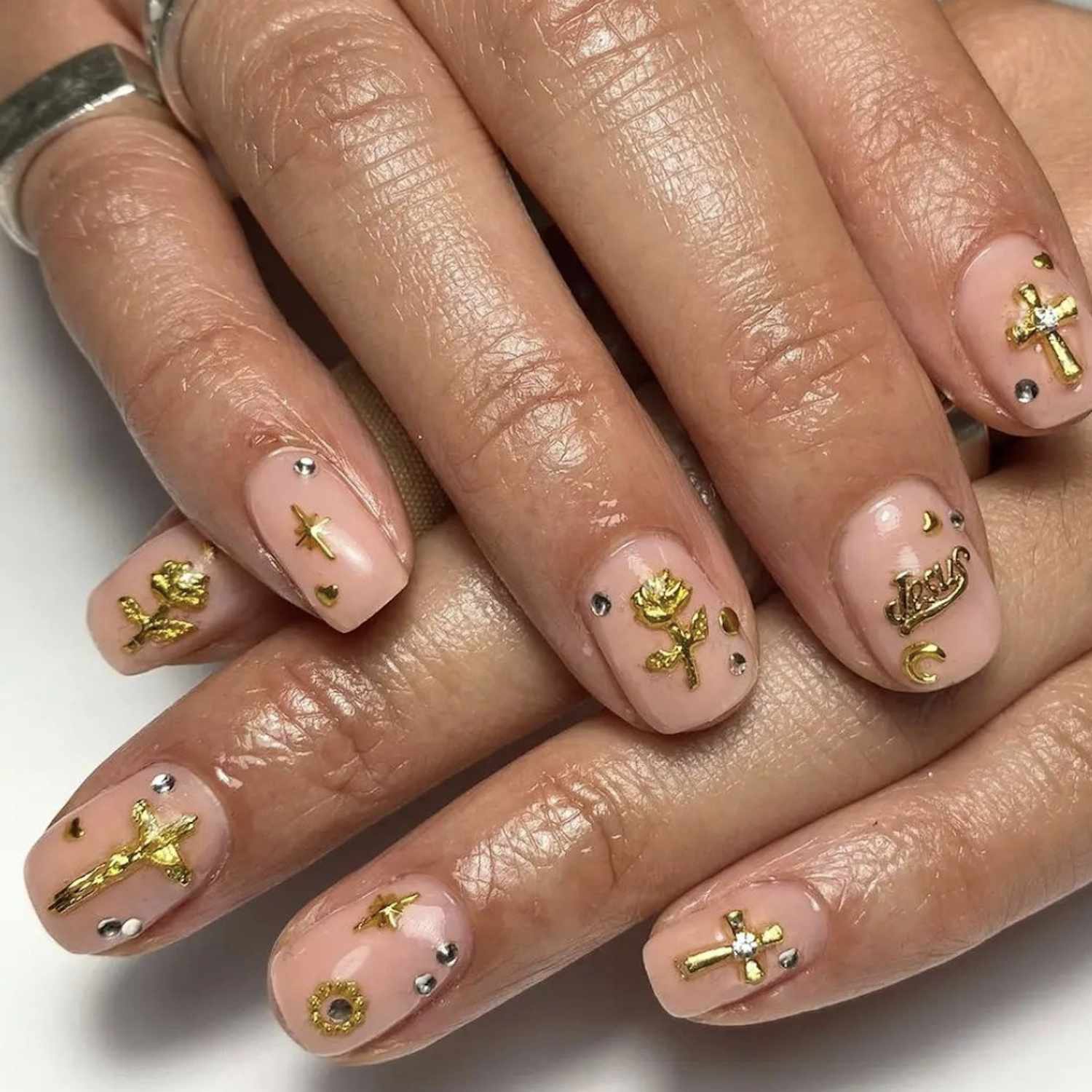 glitter rhinestones for nails