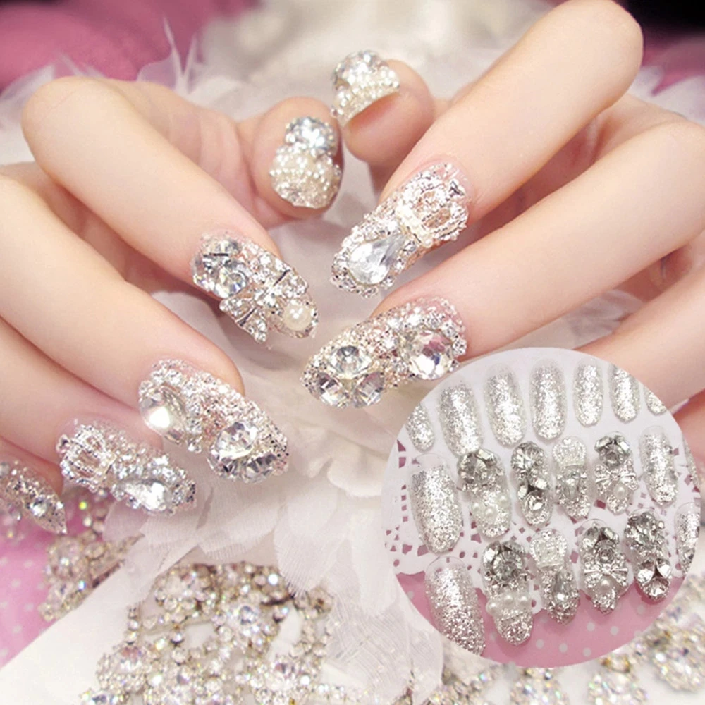 glitter rhinestones for nails