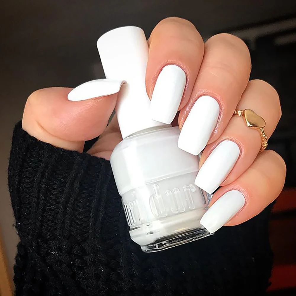 white nail polish