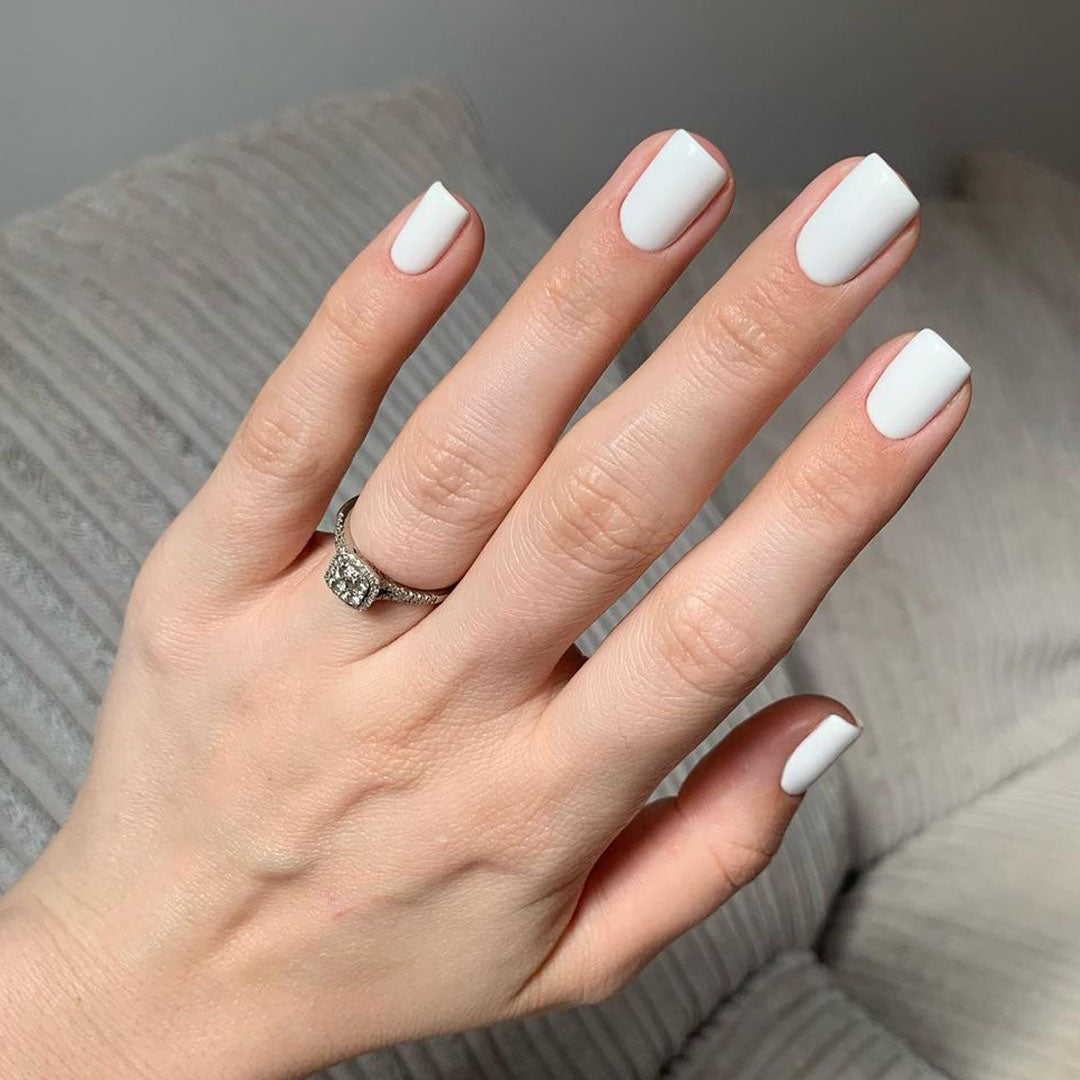 white nail polish