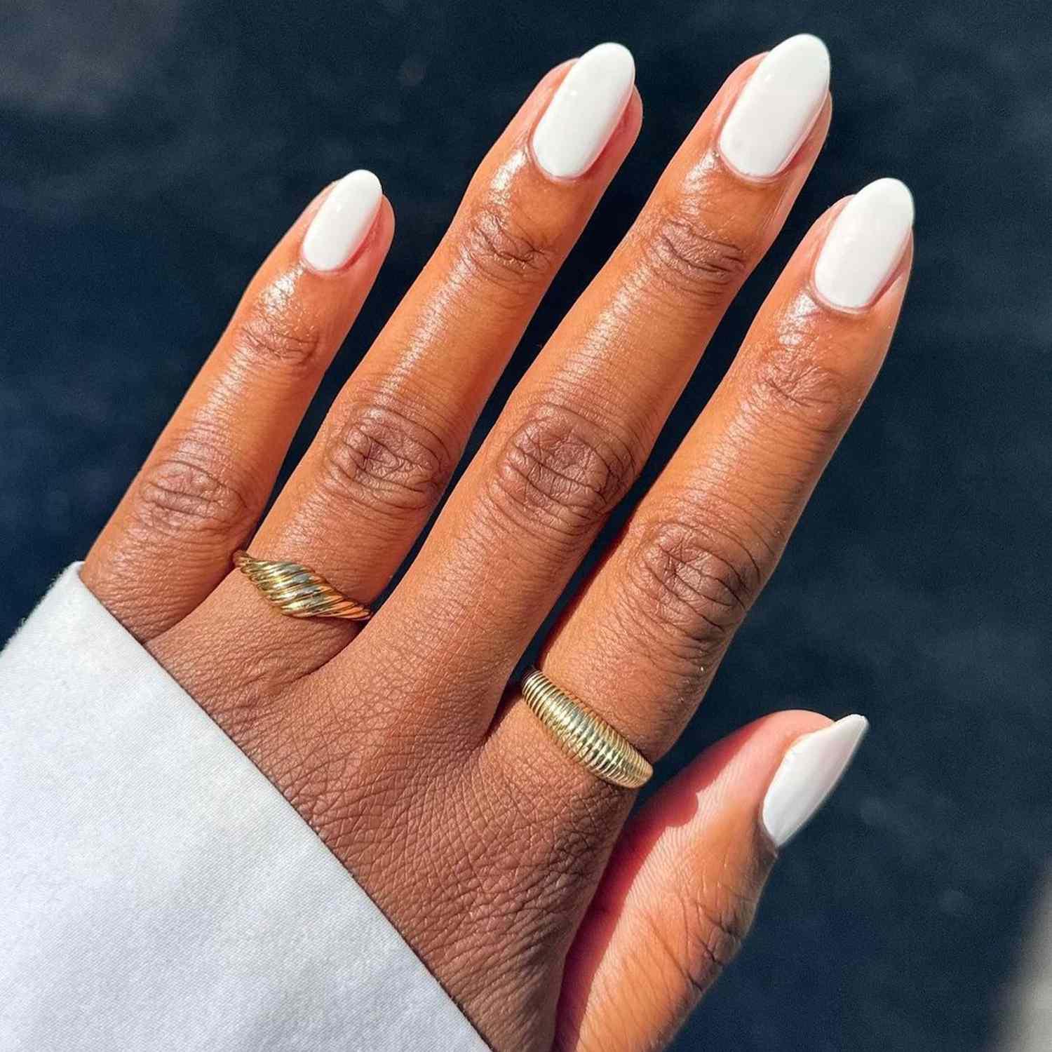 white nail polish