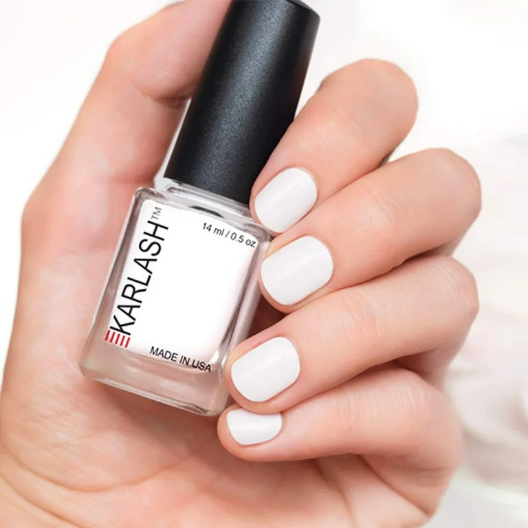 white nail polish